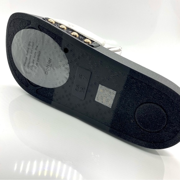 𝅺freda Floral Bright Daisy Slide Sandal Slip On Black Glitter 7 - Picture 4 of 11